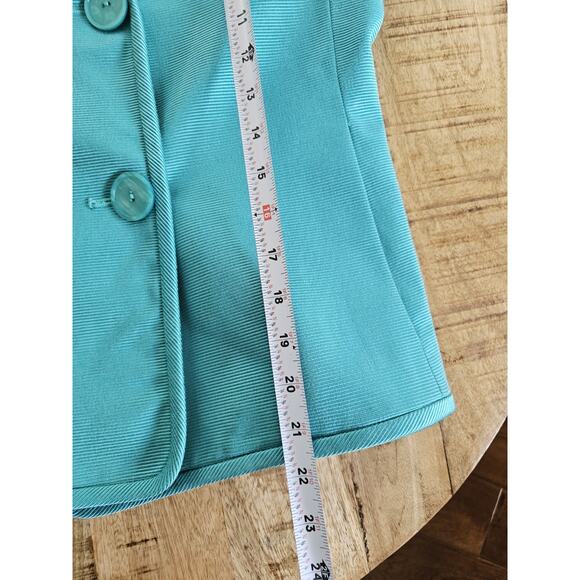 Talbots Double Breasted Grace Fit Blazer Cotton Silk Blend Career Formal 10 - Picture 5 of 9